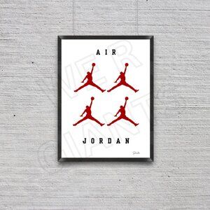 AIR JORDAN, JUMP MAN NIKE POSTER 11X17 ART PRINT